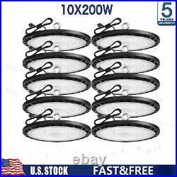 10 PACK 200W UFO Led High Bay Light Industrial Warehouse Commercial Shop Light