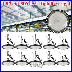 10 Pack 100W UFO Led High Bay Light Factory Warehouse Commercial Led Shop Lights