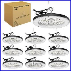 10 Pack 200W UFO LED High Bay Light Garage Warehouse Industrial Commercial Light