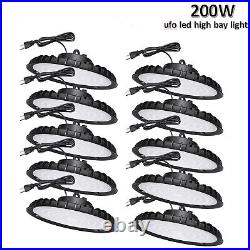 10 Pack 200W UFO Led High Bay Light 200 Watts Factory Commercial Warehouse Light