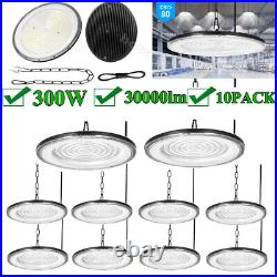 10 Pack 300W Led UFO High Bay Light 300 Watts Commercial Factory Warehouse Light