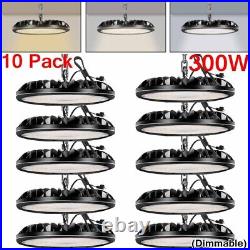 10 Pack 300W Led UFO High Bay Light Industrial Commercial Factory Warehouse Shop