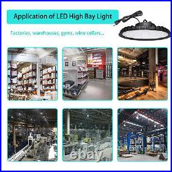 10 Pack 300W UFO Led High Bay Light Gym Warehouse Industrial Commercial Fixture
