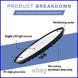 10 Pack 500W UFO LED High Bay Light Industrial Factory Warehouse Shop Commercial