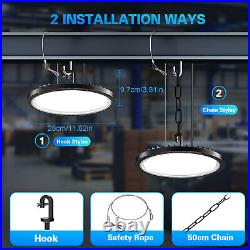 10 Pcs 200W UFO Led High Bay Light Commercial Industrial Warehouse Garage Light