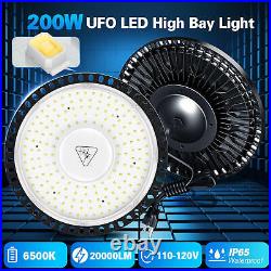 10 Pcs 200W UFO Led High Bay Light Commercial Industrial Warehouse Garage Light