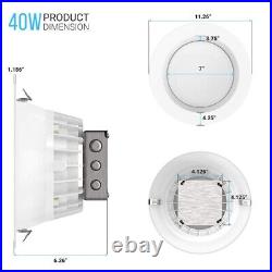 10 inch Round 40W Dimmable Retrofit LED Recessed Commercial Downlight Warehouse