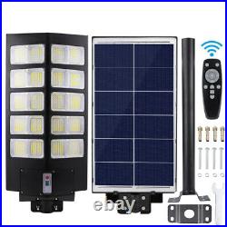 100000000 Lumens Solar Street Light 1000W Commercial IP67 Road Lamp+Remote+Pole