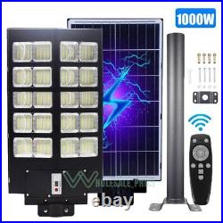 1000000000000LM Commercial Solar Street Light IP67 Dusk Dawn Road Lamp with Pole