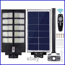 10000000000LM 1600W Commercial Solar Street Light Dusk Dawn Sensor+Remote+Pole