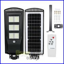 1000000000LM 1600W Commercial Solar Street Light Motion Sensor Dusk-to-Dawn+Pole