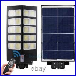 100000000LM 1600W 1000W Commercial Solar Street Light IP67 Road Lamp+Pole+Remote