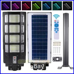 100000000LM 1600W Commercial Solar Street Light 1152LED IP67 Dusk-Dawn Road Lamp