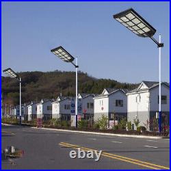 10000000LM 1800W Commercial Solar Street Light LED IP67 Dusk-Dawn Road Lamp+Pole