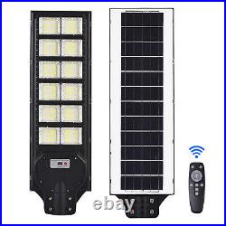 1000000LM 1800W Commercial Solar Street Light LED IP67 Dusk-Dawn Road Lamp+Pole