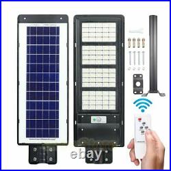1000000LM Commercial Solar Street Light Dusk-to-Dawn IP67 Parking Road Lamp+Pole