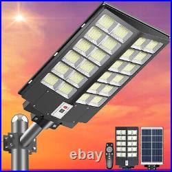 10000W Commercial Solar Street Light Dusk to Dawn Lamp for Parking Lot Road Yard