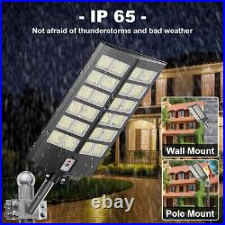 10000W Commercial Solar Street Light Dusk to Dawn Lamp for Parking Lot Road Yard