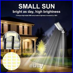 10000W Commercial Solar Street Light Dusk to Dawn Lamp for Parking Lot Road Yard