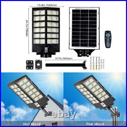 10000W Commercial Solar Street Light Dusk to Dawn Lamp for Parking Lot Road Yard