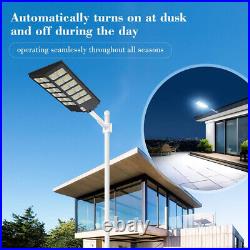 10000W Commercial Solar Street Light Dusk to Dawn Lamp for Parking Lot Road Yard