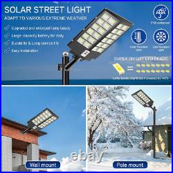 10000W Commercial Solar Street Light Dusk to Dawn Lamp for Parking Lot Road Yard