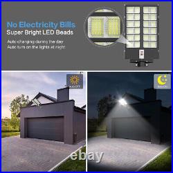 10000W Commercial Solar Street Light Dusk to Dawn Lamp for Parking Lot Road Yard