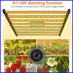 1000W 8Bars Full Spectrum LED Grow Light with3456 Diodes for Commercial GrowTent