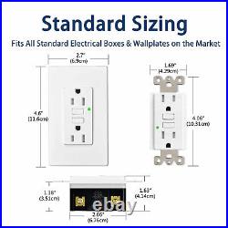 100PK GFCI Outlet 15 Amp 125V Tamper Resistant TR WR Receptacle for Wall Plate