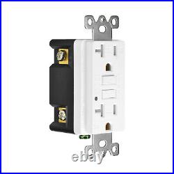 10PK 20AMP GFCI GFI Safety Outlet Receptacle with Wall Plate LED Indicator TR WR