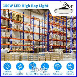 10Pack 150W UFO LED High Bay Light Commercial Warehouse Factory Lighting Fixture