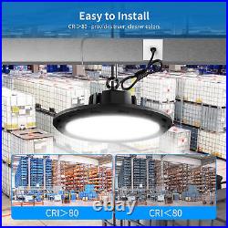 10Pack 150W UFO LED High Bay Light Commercial Warehouse Factory Shop Light 6000K