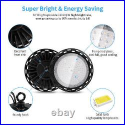 10Pack 150W UFO LED High Bay Light Commercial Warehouse Factory Shop Light 6000K