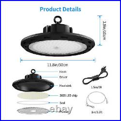 10Pack 150W UFO LED High Bay Light Commercial Warehouse Factory Shop Light 6000K