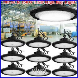 10Pack 150W UFO Led High Bay Light Factory Industrial Commercial Light Dimmable