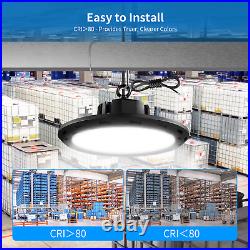 10Pack 150W UFO Led High Bay Light Factory Industrial Commercial Light Dimmable