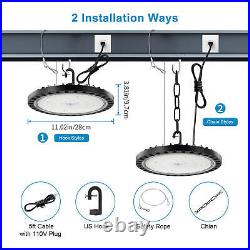 10Pack 200W 200 Watt UFO LED High Bay Light Commercial Bay Lighting Garage Lamp