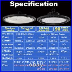 10Pack 300 W ufo light LED Factory Commercial Warehouse Light Fixtures 6500K