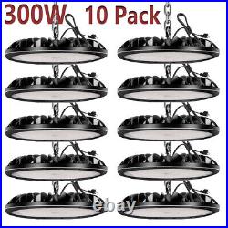 10Pack 300W UFO LED High Bay Light Commercial Factory Warehouse Lighting Fixture