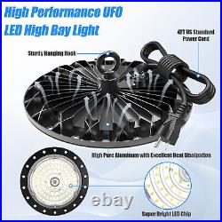 10Pack 300W UFO LED High Bay Light Commercial Factory Warehouse Lighting Fixture