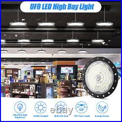 10Pack 300W UFO LED High Bay Light Commercial Factory Warehouse Lighting Fixture