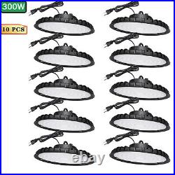 10Pack 300W UFO Led High Bay Light Warehouse Commercial Industrial Factory Light