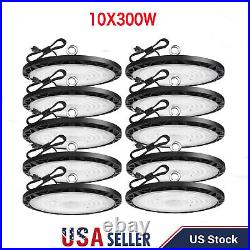 10Pack 300W Ufo Led High Bay Light Commercial Industrial Factory Warehouse Light