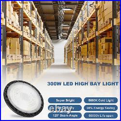 10Pack 300W Ufo Led High Bay Light Commercial Industrial Factory Warehouse Light