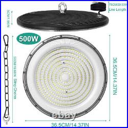 10Pack 500W UFO Led High Bay Light Commercial Warehouse Factory Lighting Fixture