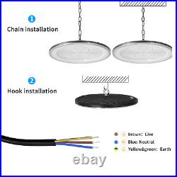 10Pack 500W UFO Led High Bay Light Commercial Warehouse Factory Lighting Fixture