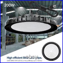 10Pcs 200W UFO Led High Bay Light Factory Warehouse Commercial Industrial Light