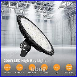 10X 200W UFO LED High Bay Light Garage Warehouse Industrial Commercial Fixture