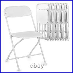 10pcs Portable Folding Dining Chair Commercial Outdoor Weatherproof Plastic Seat