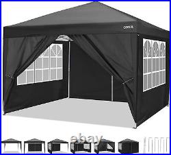 10x10'Commercial Easy Pop UP Canopy Party Tent Waterproof Gazebo Heavy Duty US
